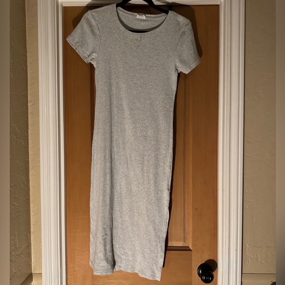 Cotton On Light Gray Midi Dress